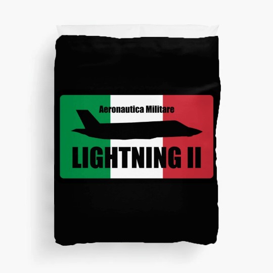 Italian F35 Lightning Small logo trending Duvet Covers