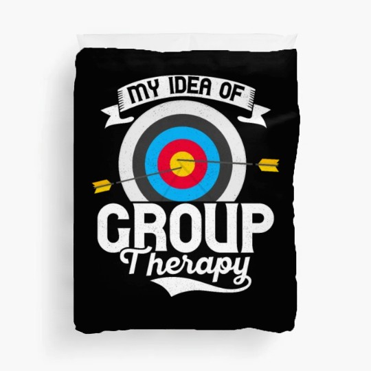 My Idea Of Group Therapy Bow & Arrows Target Arche Duvet Covers