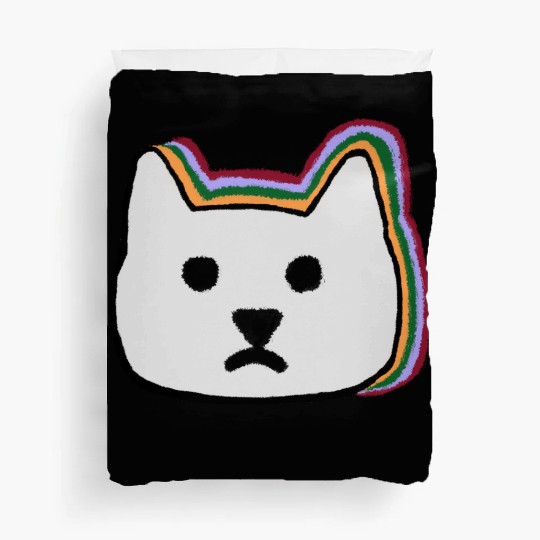 cat face Duvet Covers