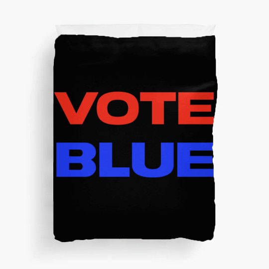 Vote Blue Democratic Party Liberal Voting Duvet Covers
