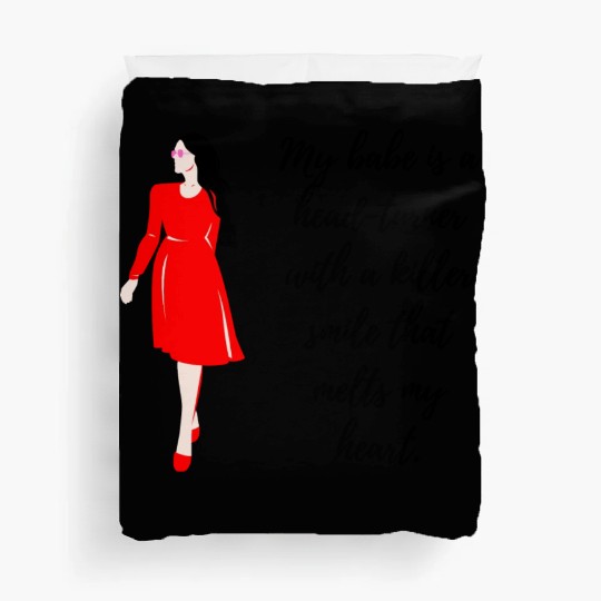 The Allure of My Hot Girlfriend Duvet Covers