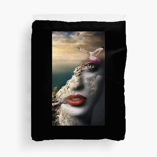 la femme et le nature Duvet Covers