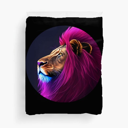 Flowing Lion Colors Duvet Covers