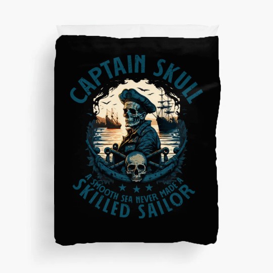 Pirate Captain Skull Sailor Fisherman Duvet Covers