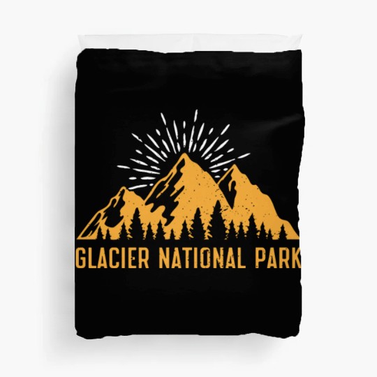 Glacier National Park Mountaineers Mountain lover Duvet Covers