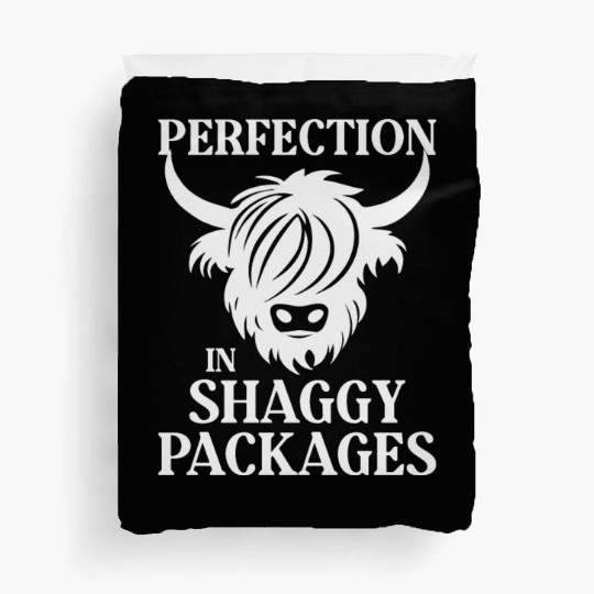 Perfection In Shaggy Packages Highland Cow Duvet Covers
