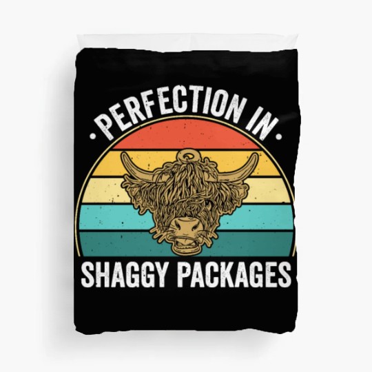 Perfection In Shaggy Packages Highland Cow Duvet Covers