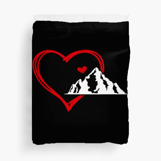 Mountain love Wanderlust Mountains Hiker Summit Duvet Covers