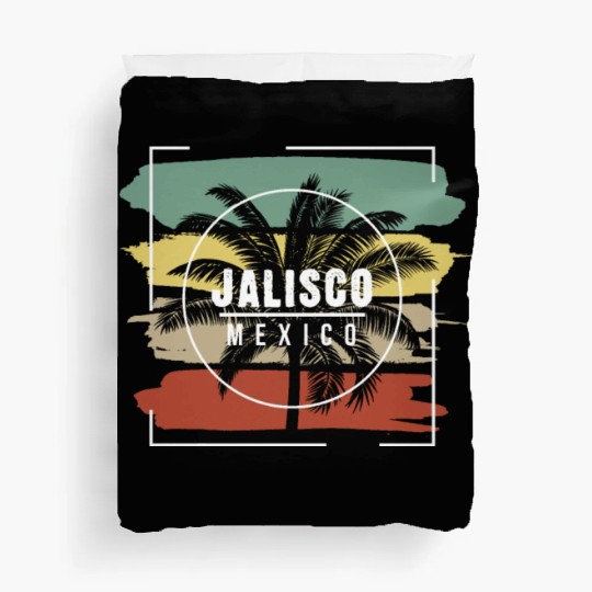 Jalisco Mexico Artistic Palm Tree Retro Duvet Covers