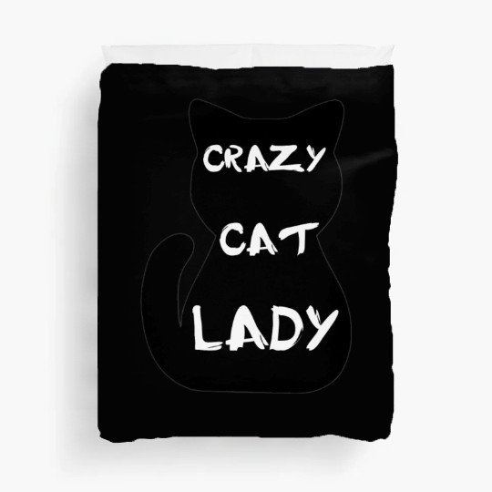 Crazy cat lady Duvet Covers