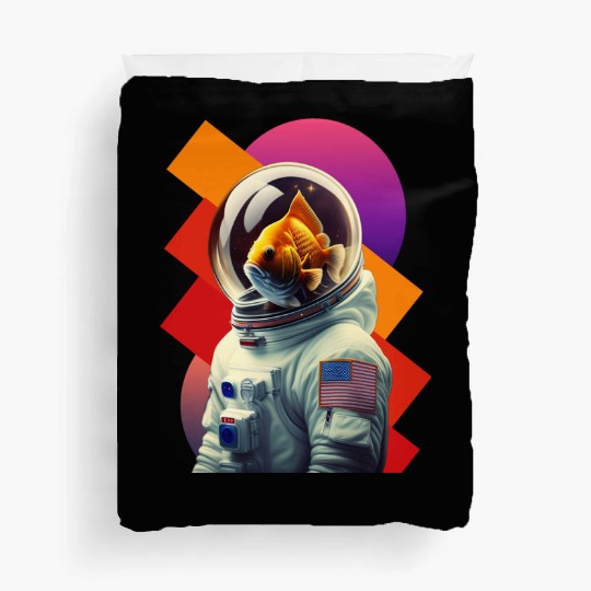 First Adventure with the Brave Goldfish Astronauts Duvet Covers
