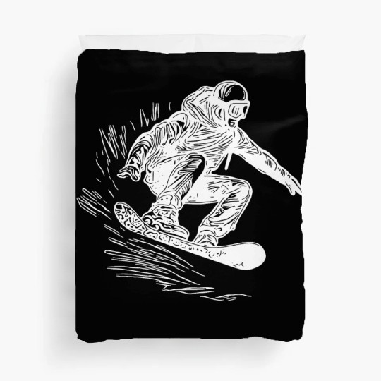 Snowboarding Jump Style Crass Snowboard Move Duvet Covers