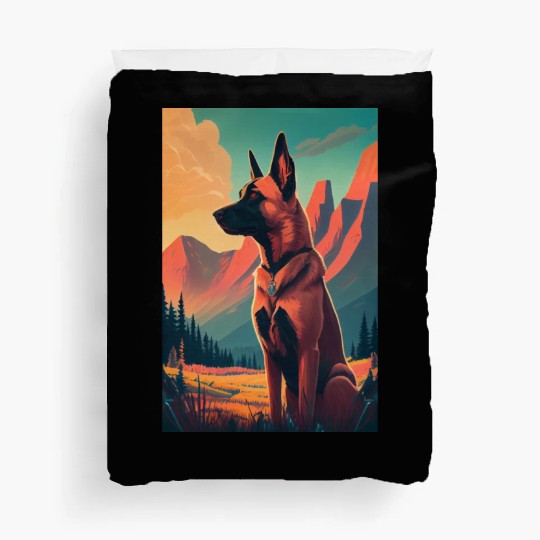 Belgian Malinois Nature Duvet Covers