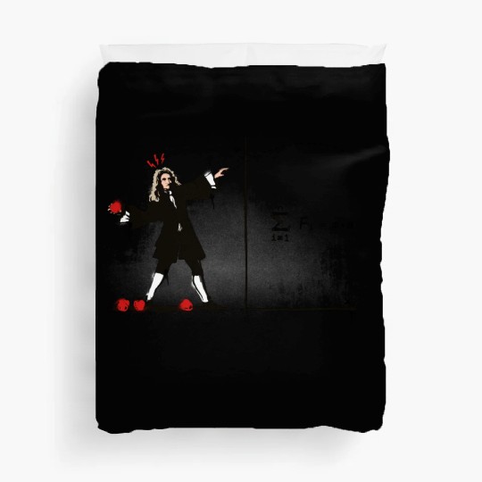 Newton Bombs Funny Physics Science Banksy Street Duvet Covers