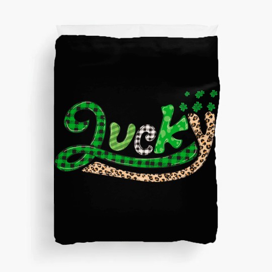 Lucky Of The Irish shamrock Charms Duvet Covers