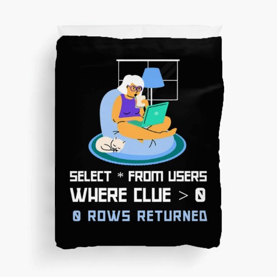 Computer Science Programmer IT Nerd DBA Duvet Covers IT