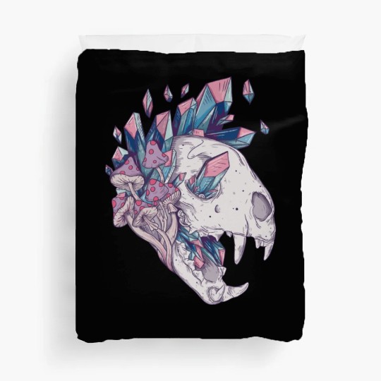 Crystal Cat Skull Duvet Covers
