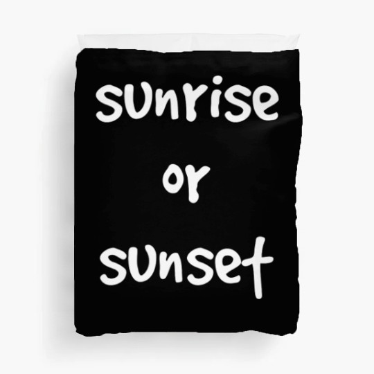 sunrise or sunset Duvet Covers