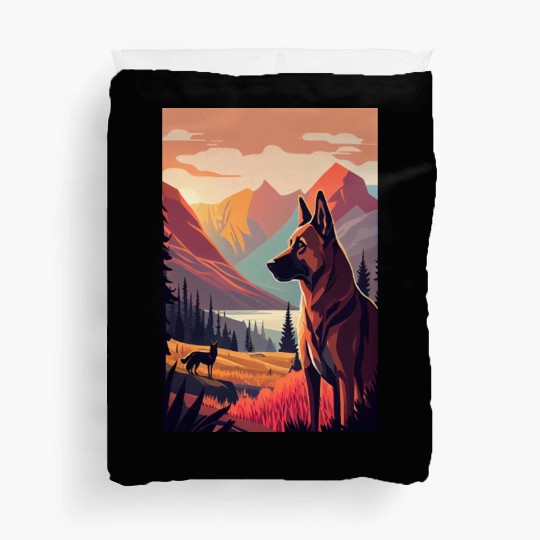 Belgian Malinois Nature Duvet Covers