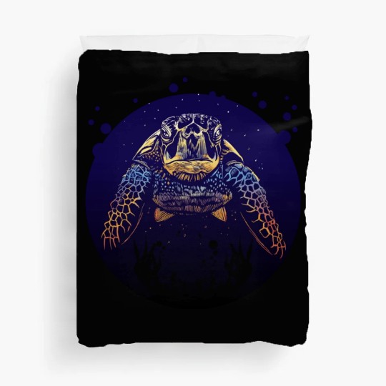 Sea Life - Colorful Sea Turtle Duvet Covers