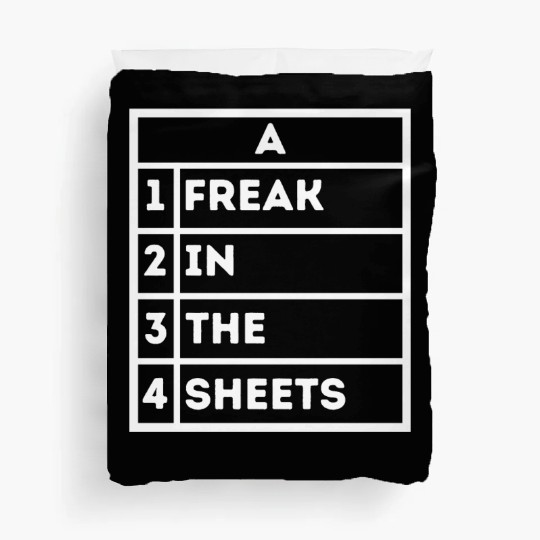 Freak In The Sheets Excel Sheet Spreadsheet Funny Duvet Covers