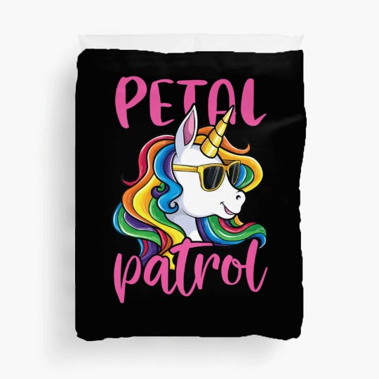 Kids Flower Girl Duvet Covers Wedding Unicorn Petal