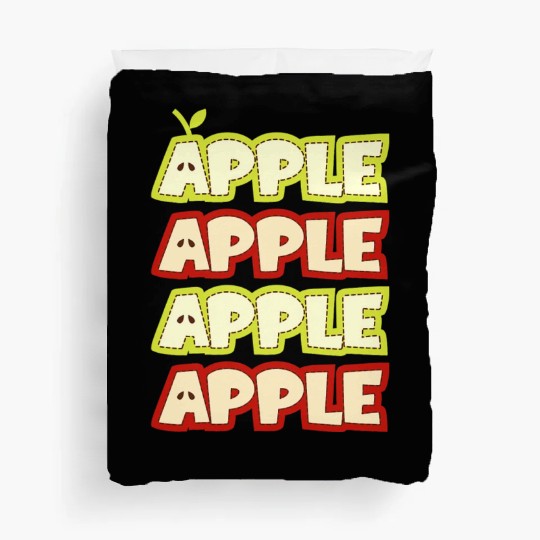 Apple Repeat Apple Picking Farmer Duvet Covers