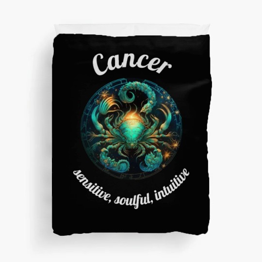 Cancer Zodiac Sign Cancer Astronomy Duvet Covers