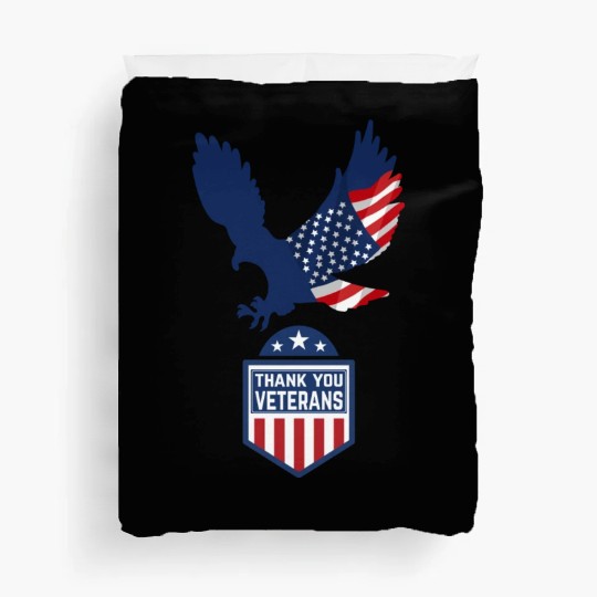 Happy Memorial Day Thank you Veterans American Duvet Covers