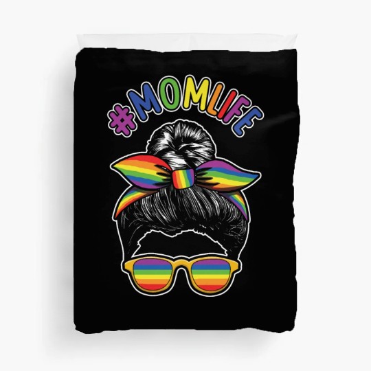For Moms Mommy Gay LGBTQ Rainbow LGBT Pride Month Duvet Covers