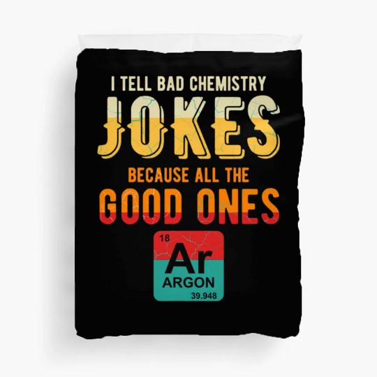 Funny Retro Vintage Science Chemistry Teacher Duvet Covers