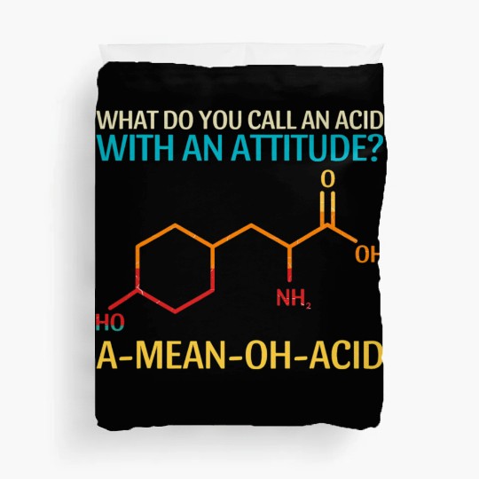Funny Retro Vintage Science Chemistry Teacher Duvet Covers