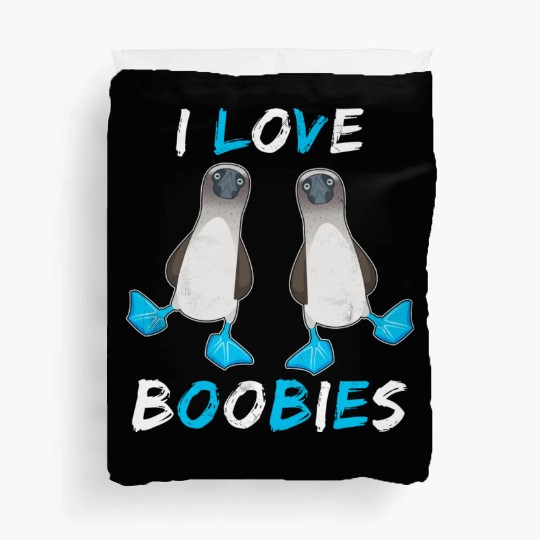 I Love Boobies Funny Booby Bird Duvet Covers