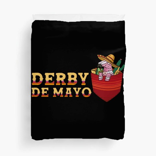 Derby de Mayo Horse Race Mexico Pinata Mexican Duvet Covers