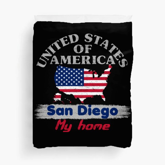 United States of America - San Diego my home - USA Duvet Covers