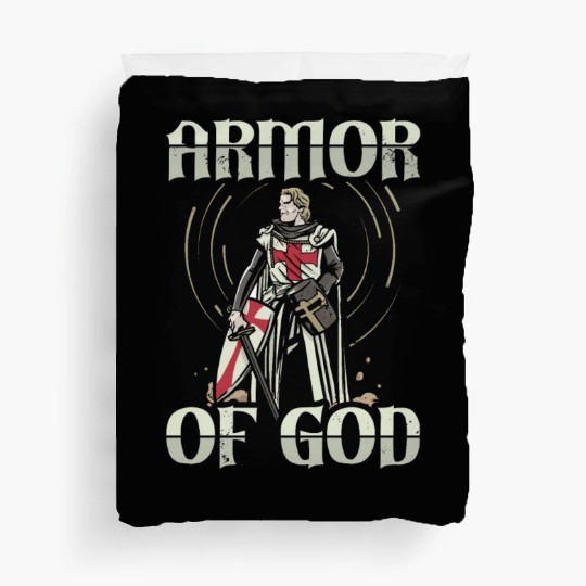 Armor of God Templar Knight Christian Faith Jesus Duvet Covers