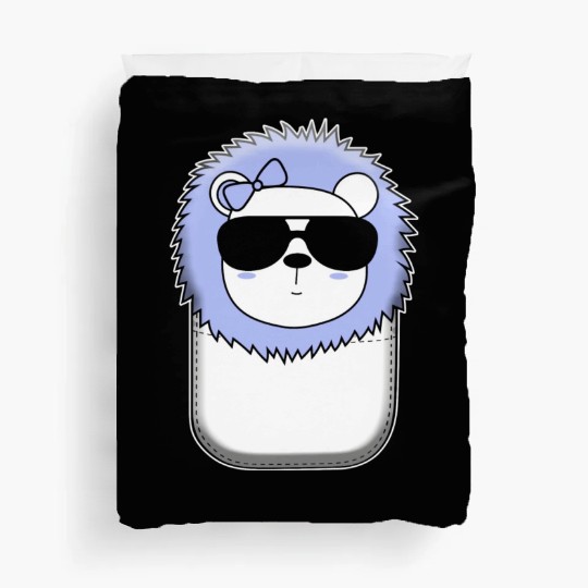 Cute Lion In The Pocket Pocket Kittens Cats Cat Duvet Covers