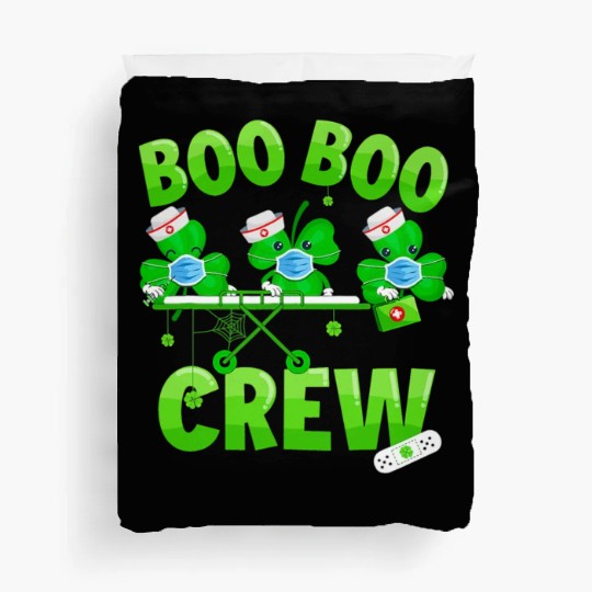 Boo Boo Crew Nurse St Patricks Day Shamrock Duvet Covers