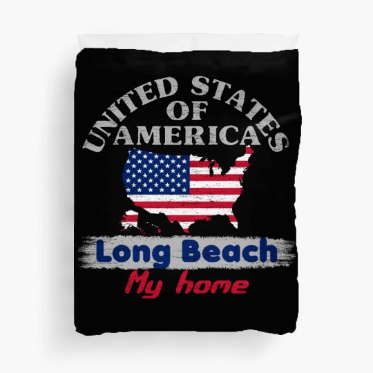 United States of America - Long Beach my home - us Duvet Covers
