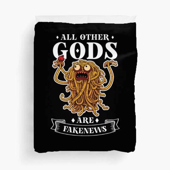 Atheist Atheism Flying Spaghetti Pastafarianism Duvet Covers