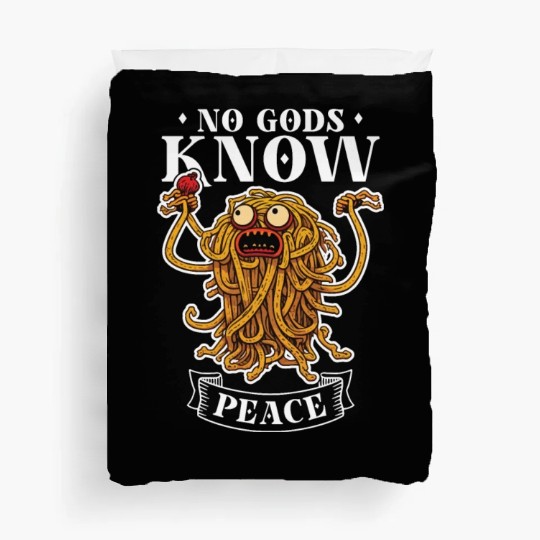 Atheist Atheism Flying Spaghetti Pastafarianism Duvet Covers