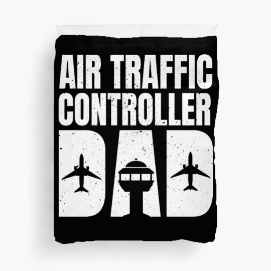 Air Traffic Controller Dad Father's Day Duvet Covers