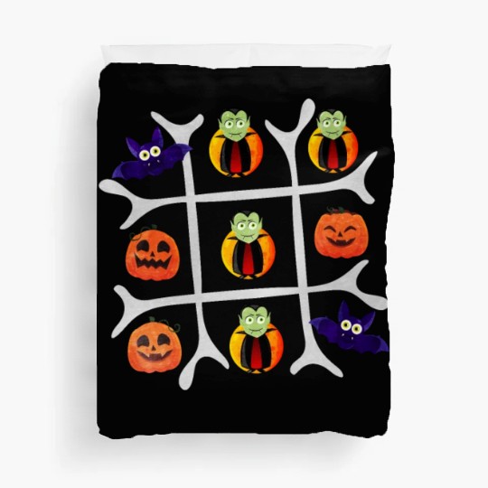Tic Tac Toe Vampire Wins Duvet Covers
