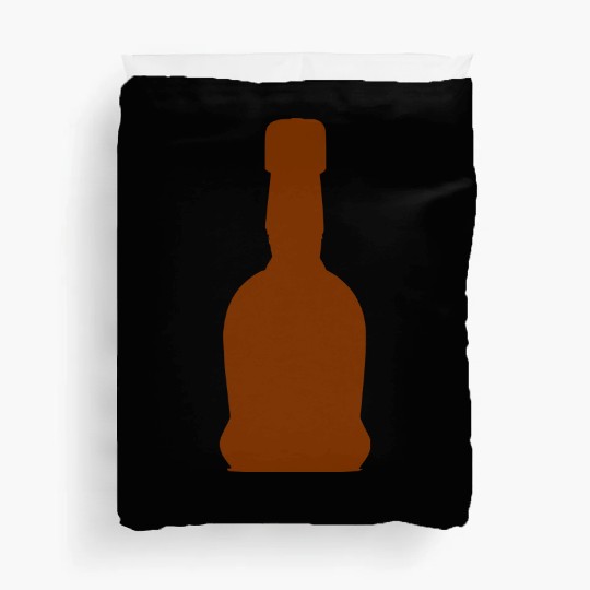 Liquor Bottle Vector Single Color Duvet Covers