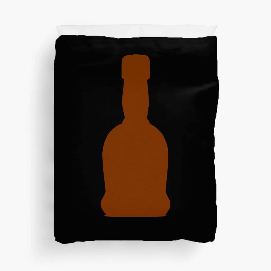 Liquor Bottle Vector Single Color Duvet Covers