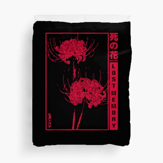 Lost Memory - red spider lily Duvet Covers