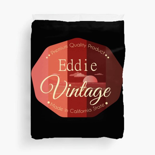 Eddie First Name Vintage Duvet Covers