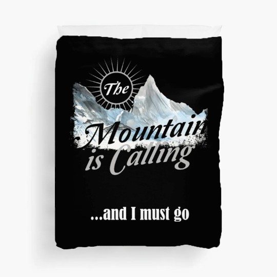 Hiking Mountain is Calling Hike Vintage Duvet Covers