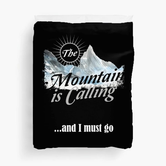 Hiking Mountain is Calling Hike Vintage Duvet Covers