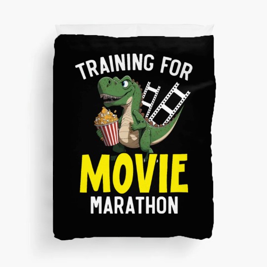 Training For Movie Marathon Movie Lover Cinema Duvet Covers